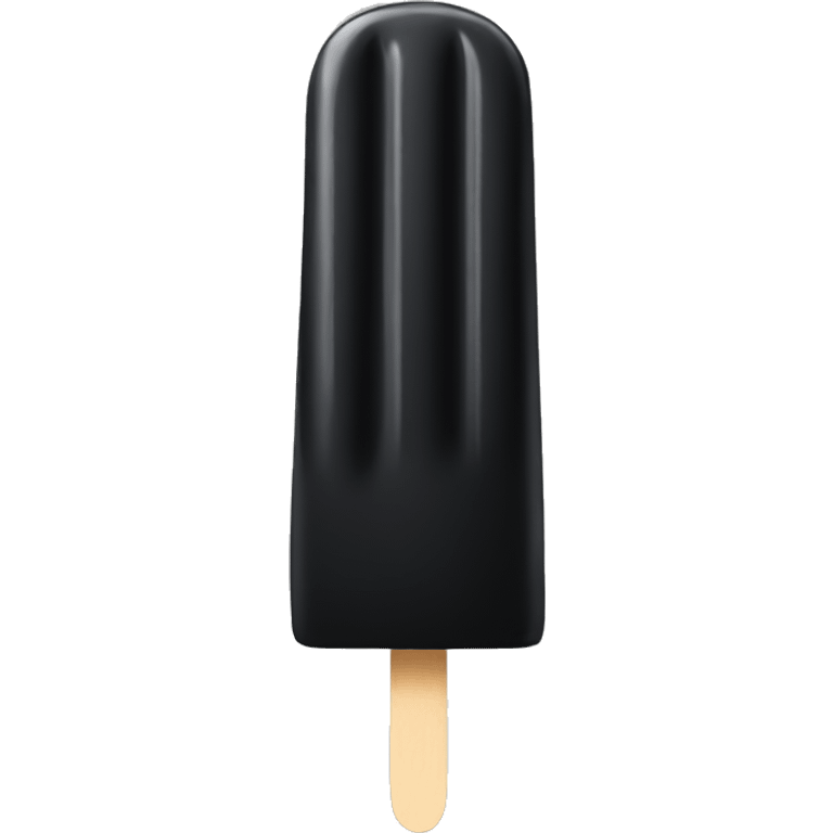 Black ice lolly emoji