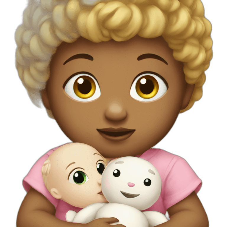 BABY WITH DOLL emoji