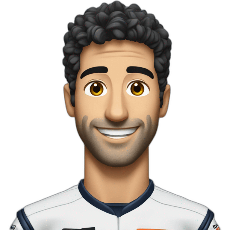 Daniel Ricciardo F1 driver emoji