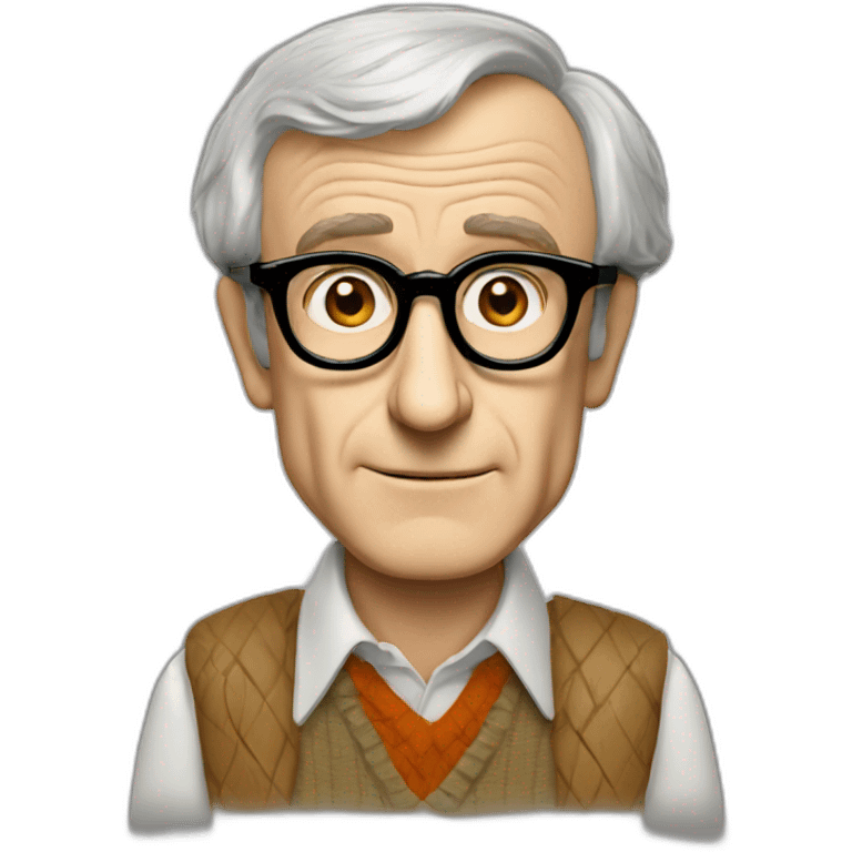 woody allen en super héro emoji