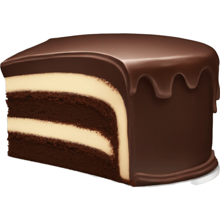 Chocolate cake ( slice ) emoji