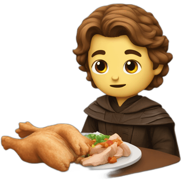 Anakin eat chicken  emoji