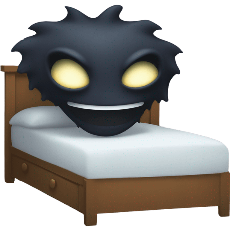 Monster under bed emoji