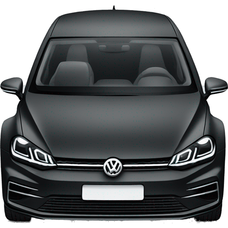 Volkswagen Golf 8 noir  emoji