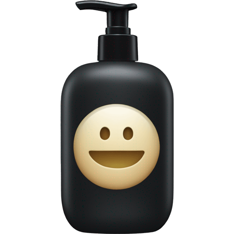 Black bottle soap emoji