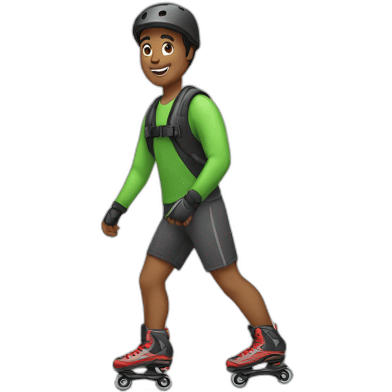 Man at rollerblades emoji