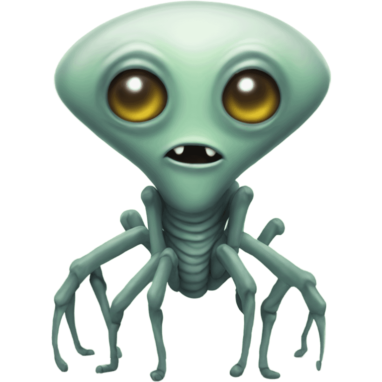 Alien with 8 legs emoji