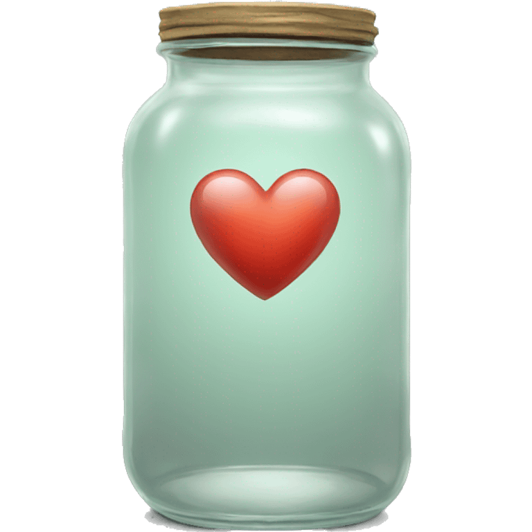 heart inside a glass jar emoji