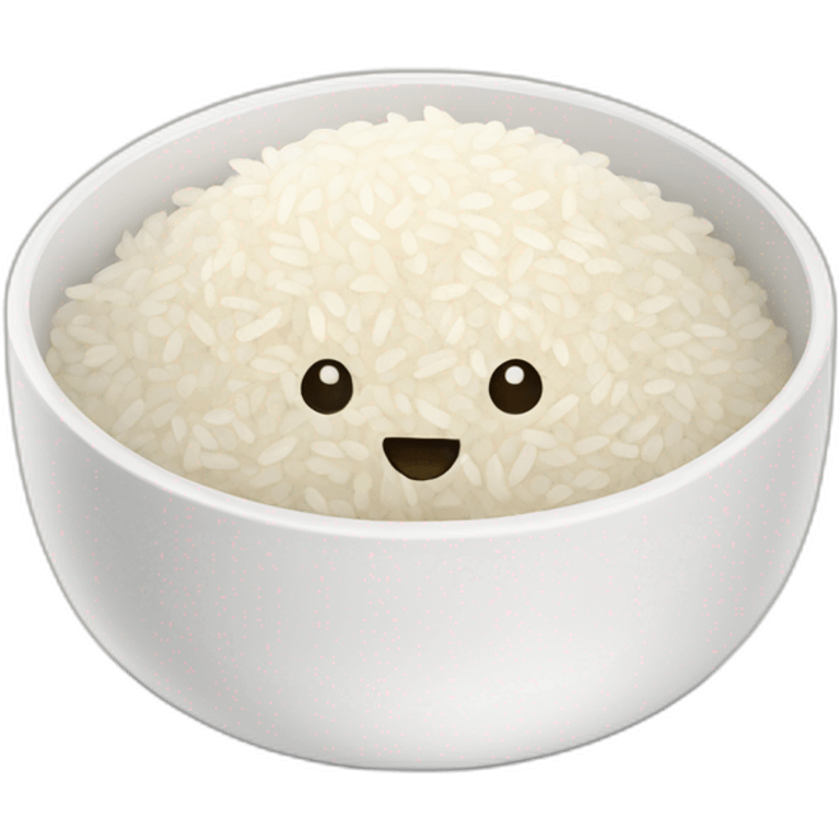 Rice in plate  emoji