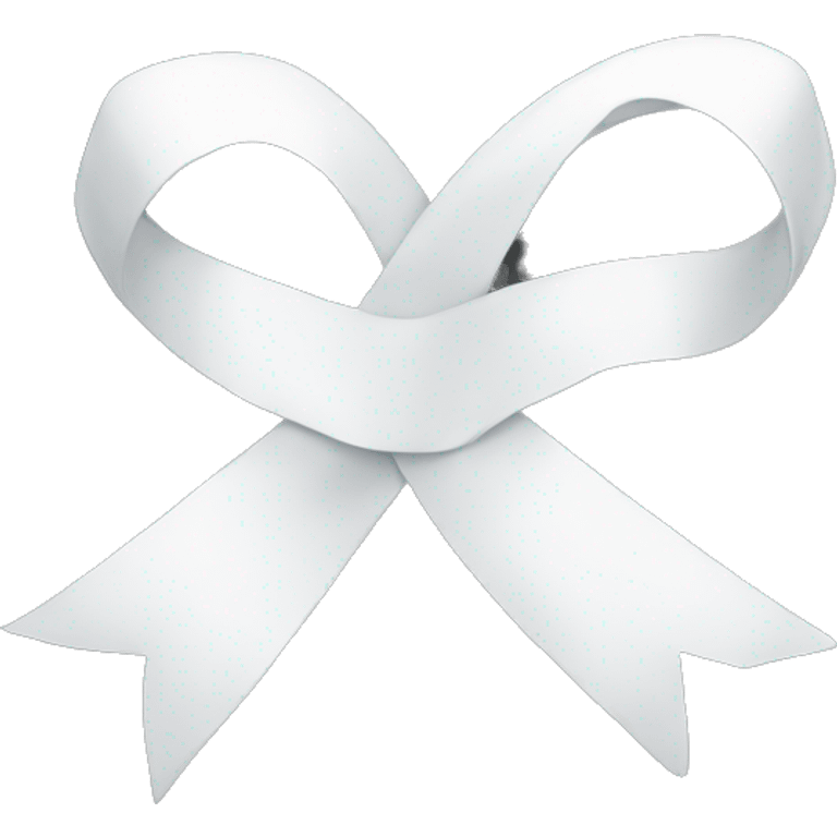 White ribbon emoji