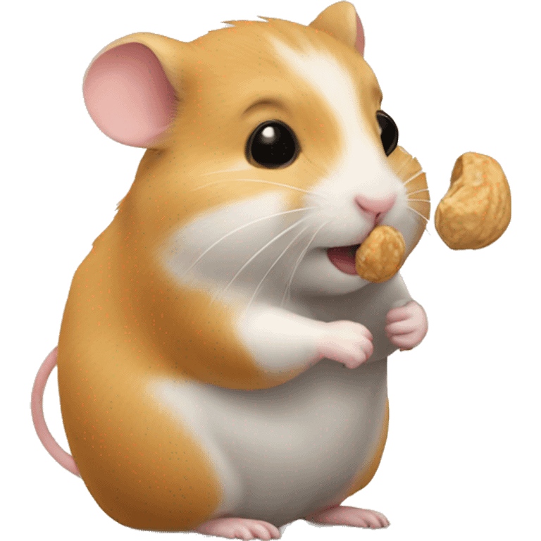 hamster with peanut emoji