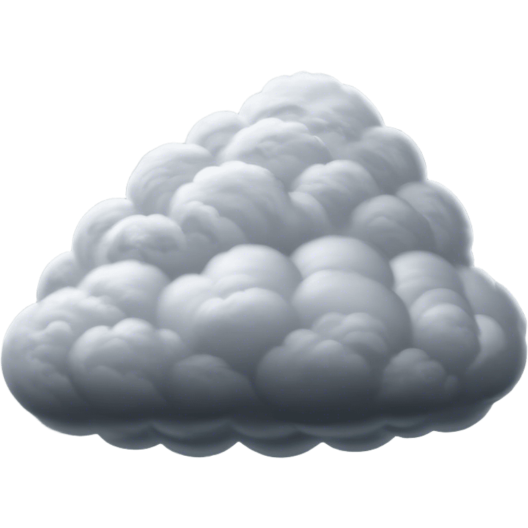 Cinematic Realistic Nimbus Emoji, Dark and foreboding, with thick, heavy clouds swirling ominously in the sky. The clouds are dense with rain, ready to pour down as the atmosphere charges with energy and anticipation. Soft glowing outline, capturing the essence of stormy tension and impending rain in a dense nimbus cloud! emoji