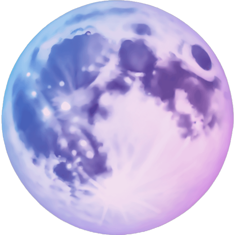 Pastel moon emoji