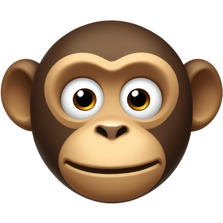 Monkey with a surprised face emoji