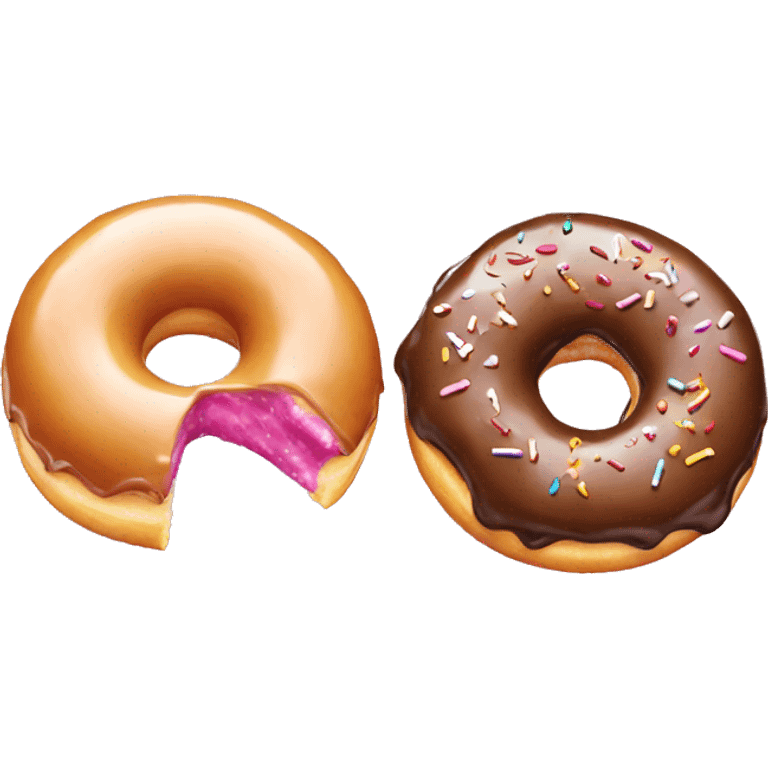 Donut eating a donut emoji