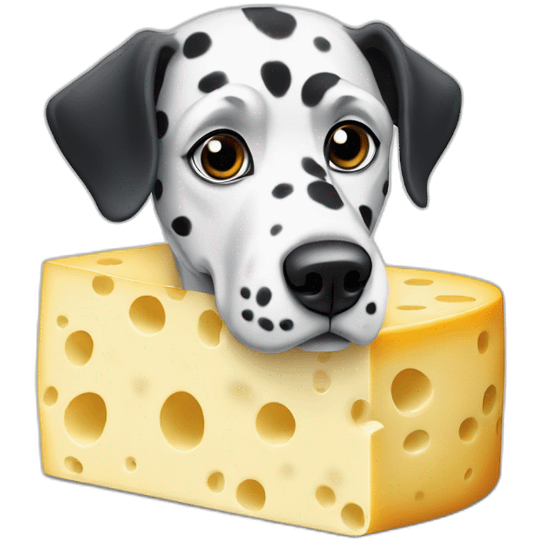 Dalmatian cheese emoji