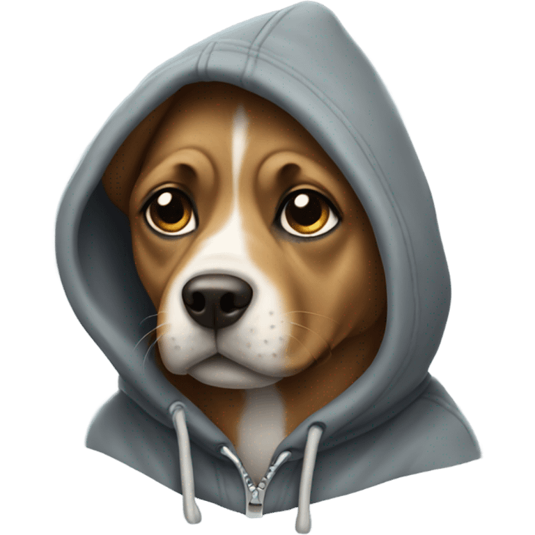 dogs with hoodie emoji