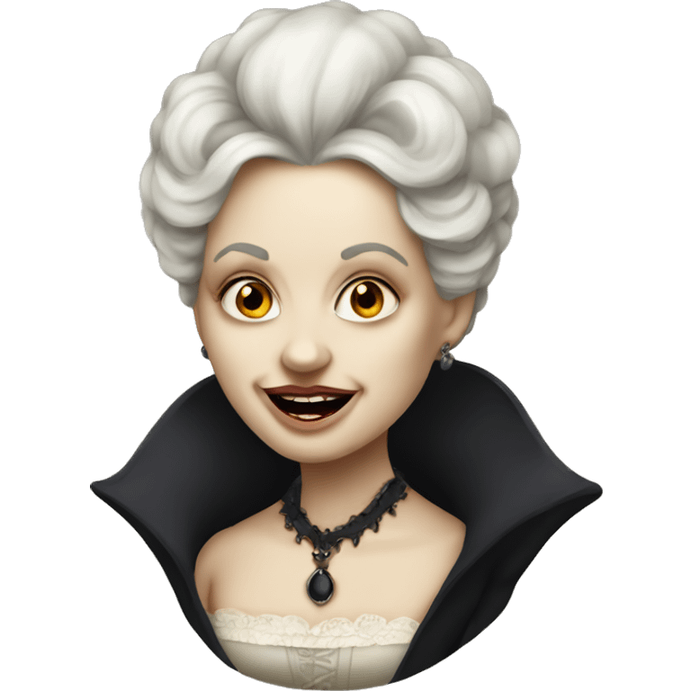 victorian lady vampire emoji