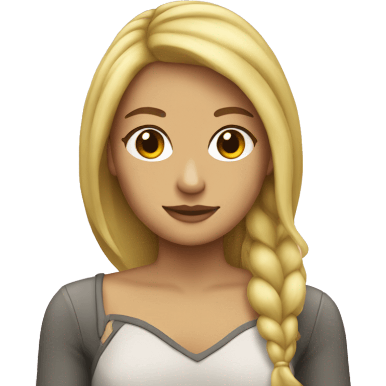 Blonde girl pike emoji