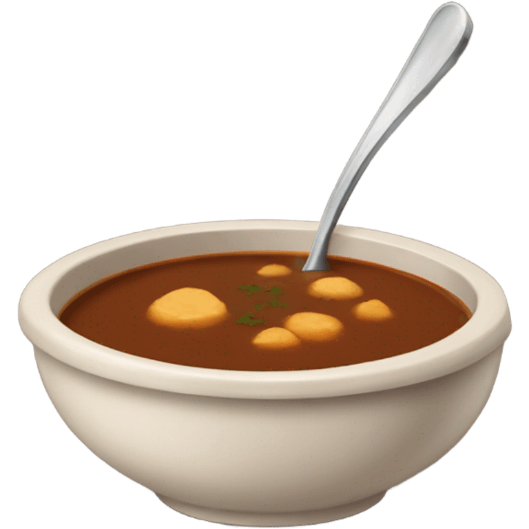 A brown soup  emoji