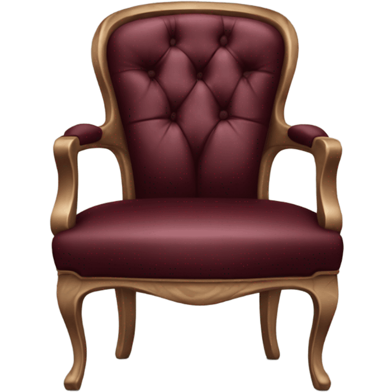 burgundy luxury chair emoji