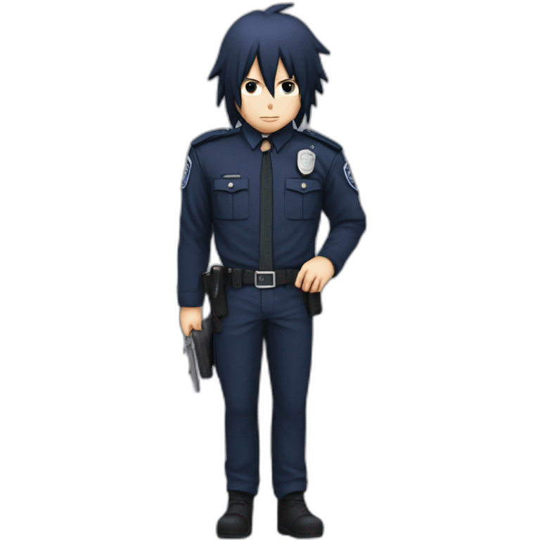 Police dark sasuke emoji