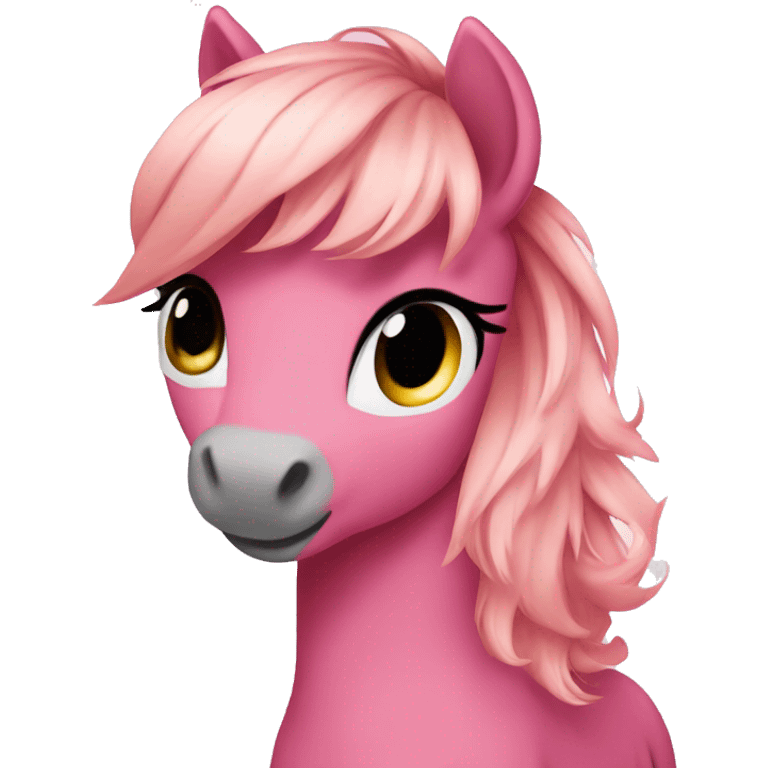 Pony in pink dress nice  emoji