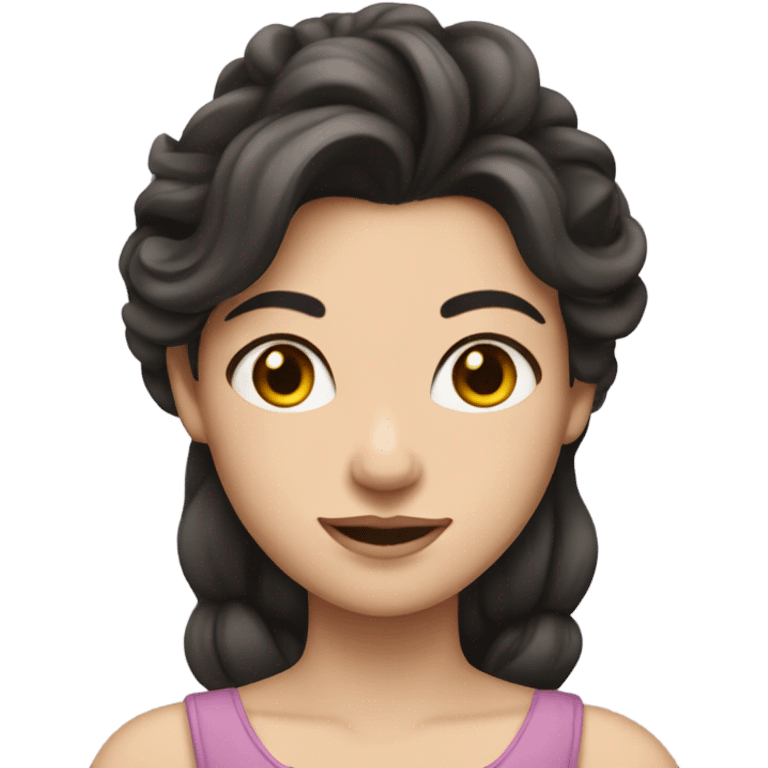 Princess- Fair skin- Long dark hair emoji