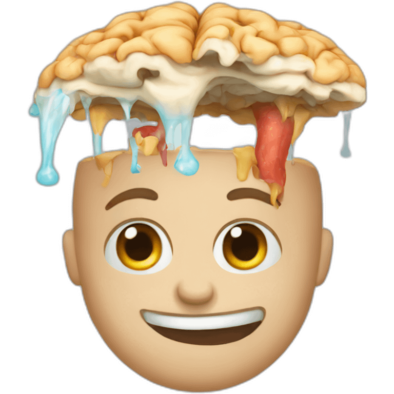 Big brain eating time emoji