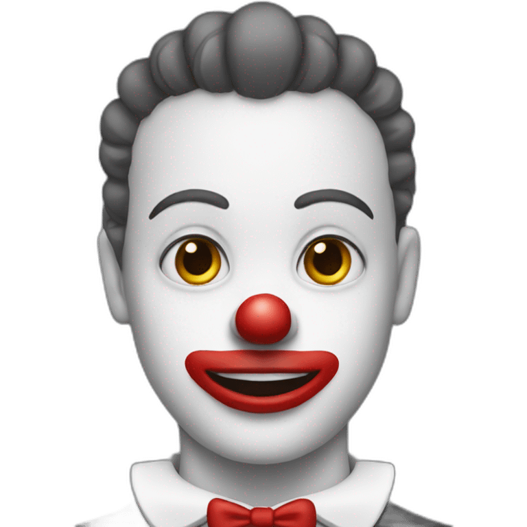 clown with white collar emoji