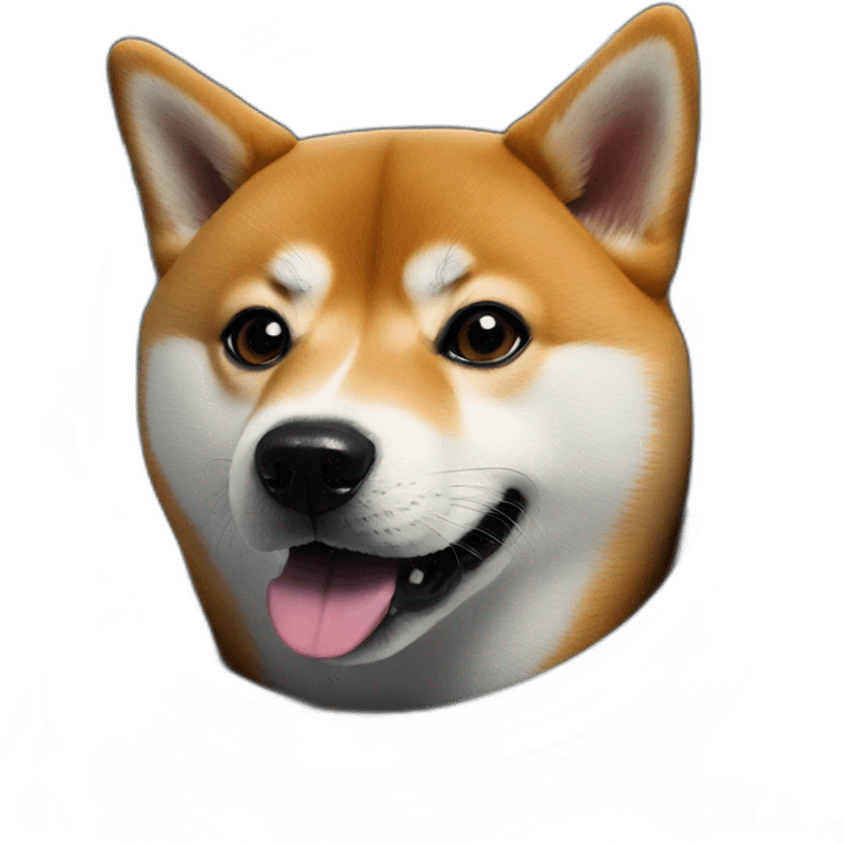 shiba inu in space with galaxy emoji