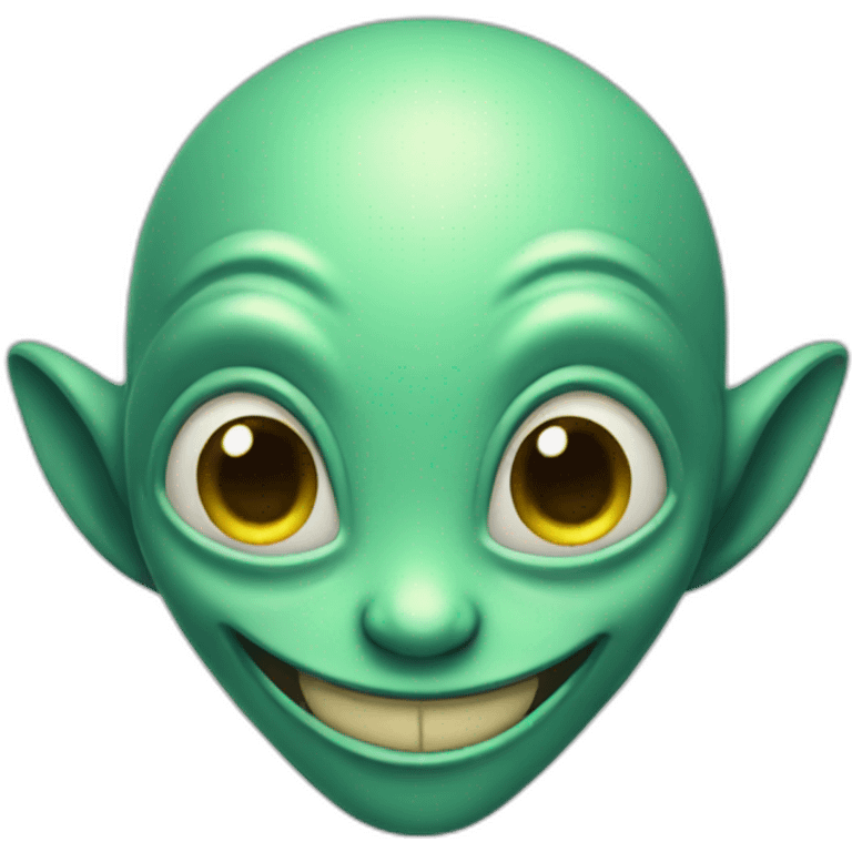 smiling alien emoji