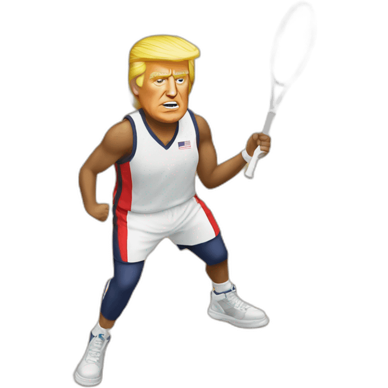 Trump on the court emoji