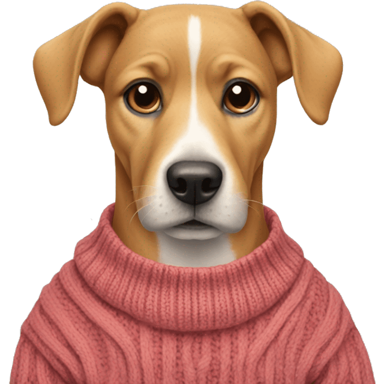 Dog wearing a sweater  emoji