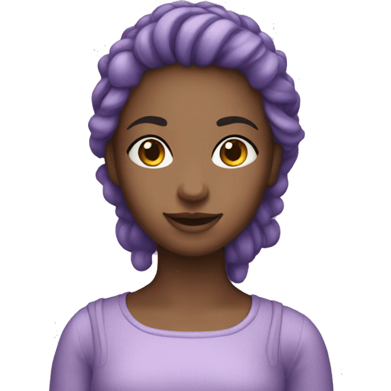 Lavender girl emoji