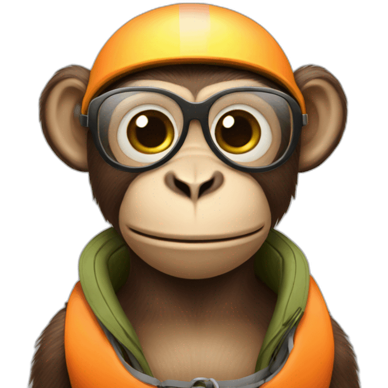 Monkey with lifevest emoji