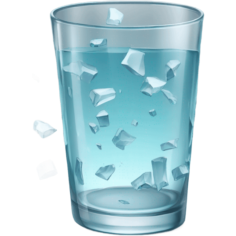 Broken drinking glass emoji