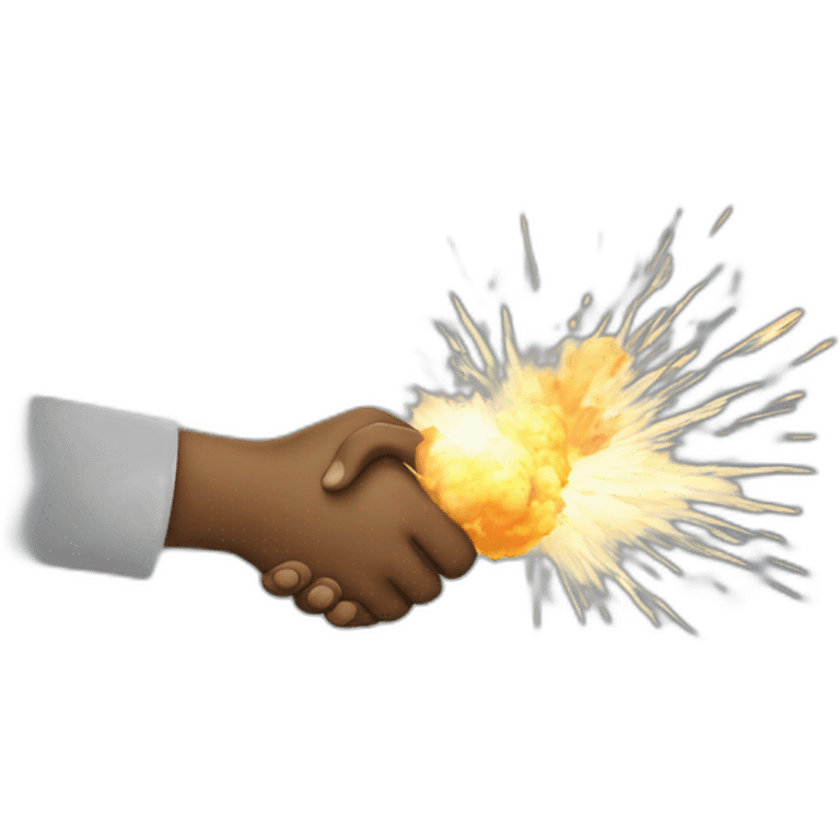 epic handshake with explosions emoji