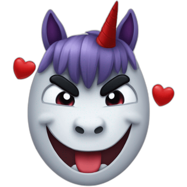 emoji of a character or object associated with the theme of the party, for example, a vampire emoji for a vampire party or a unicorn emoji for a unicorn party emoji