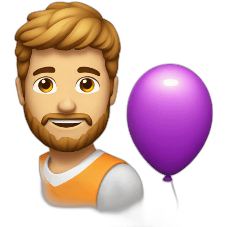 Ombre d'un joueur avec un ballon emoji