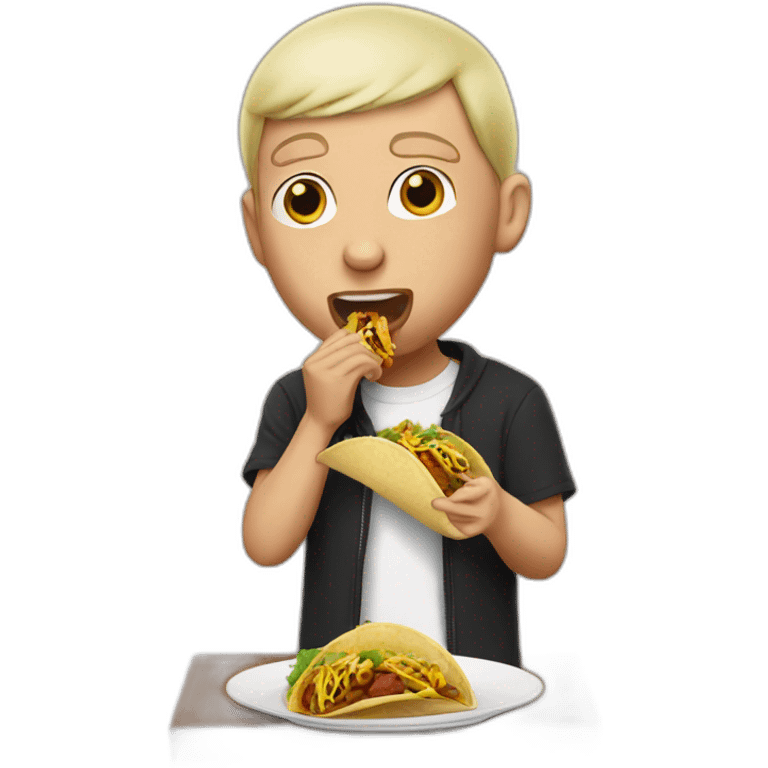 Eminem eating tacos emoji