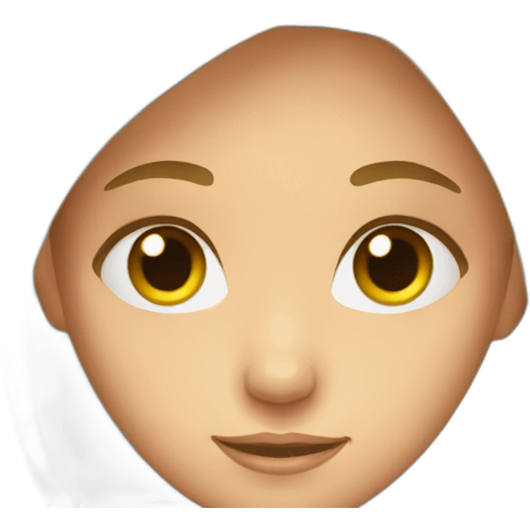 Girl's head emoji