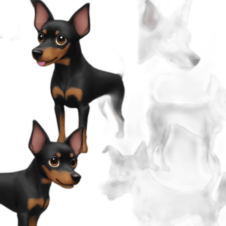 Black pinscher emoji