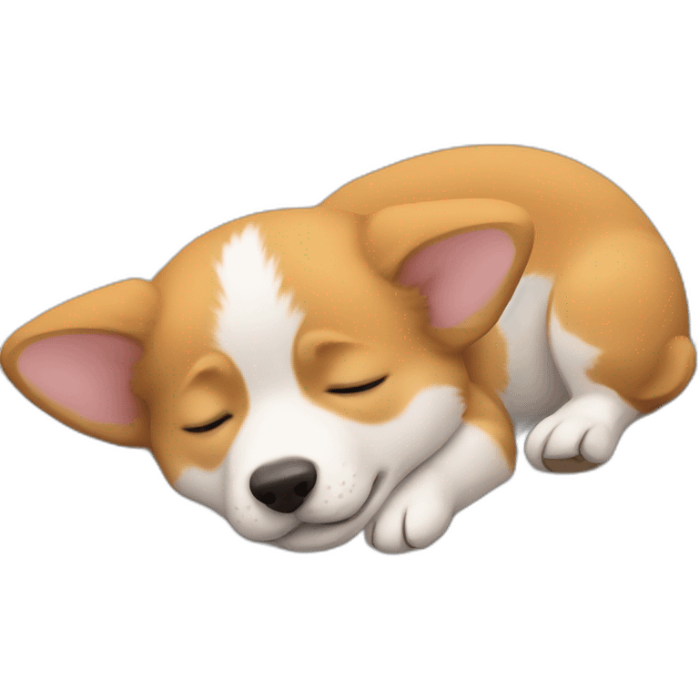 Corgi puppy sleeping emoji