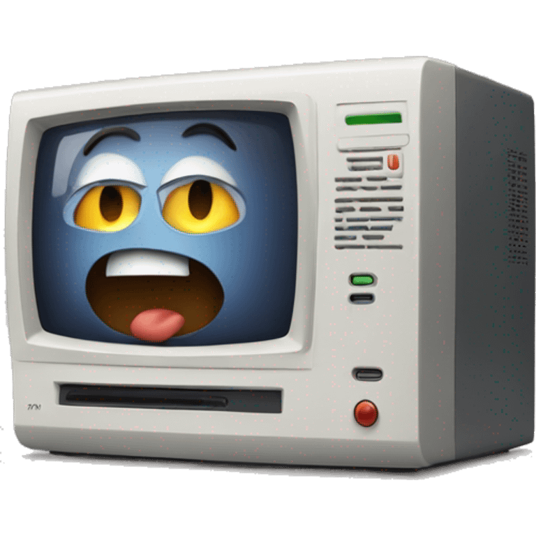 a computer saying no emoji