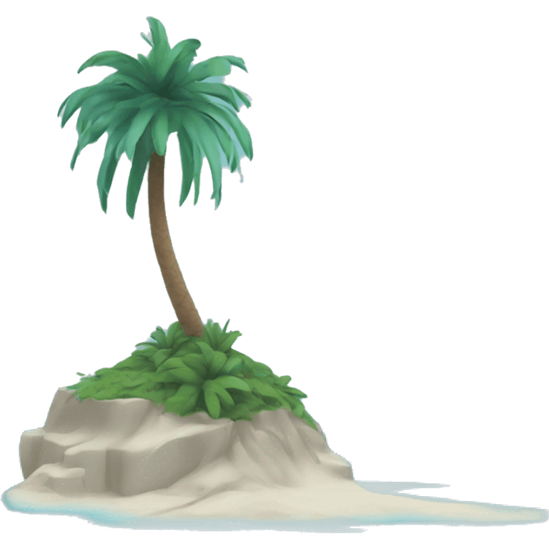 paste blue island with palm emoji