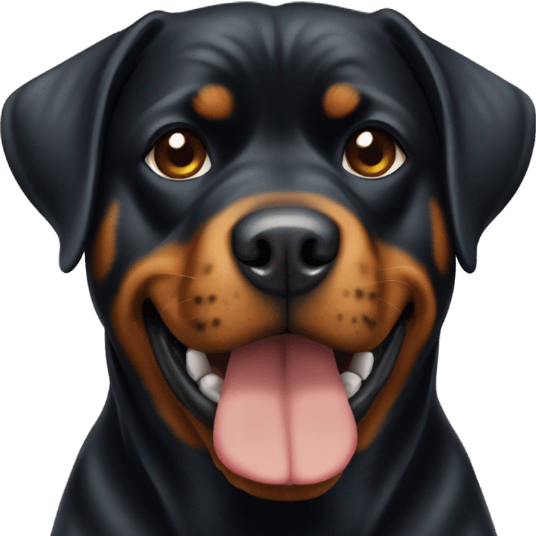 A smal Rottweiler dog emoji