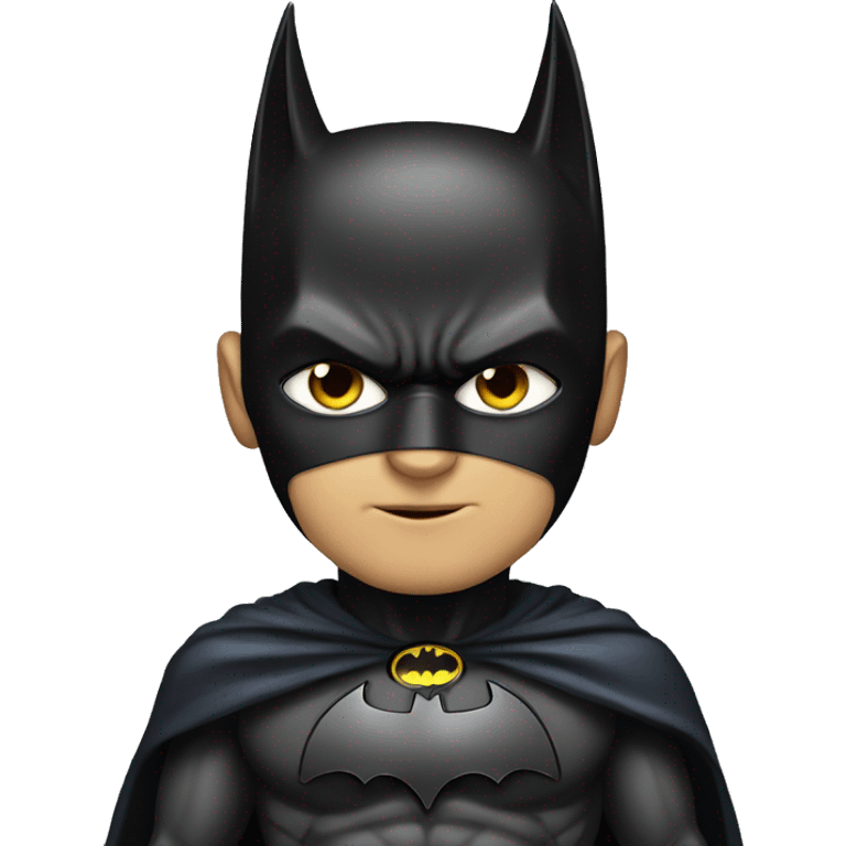 Batman with a cat emoji