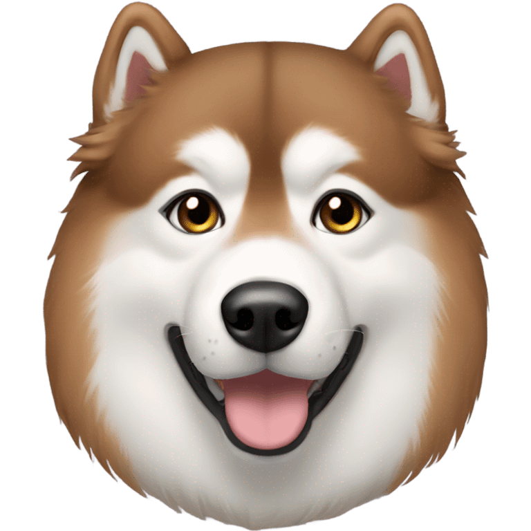 Red Alaskan malamute  emoji