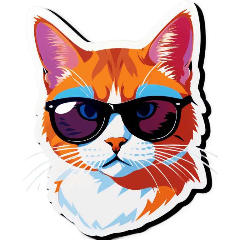 Cat with sunglasses emoji